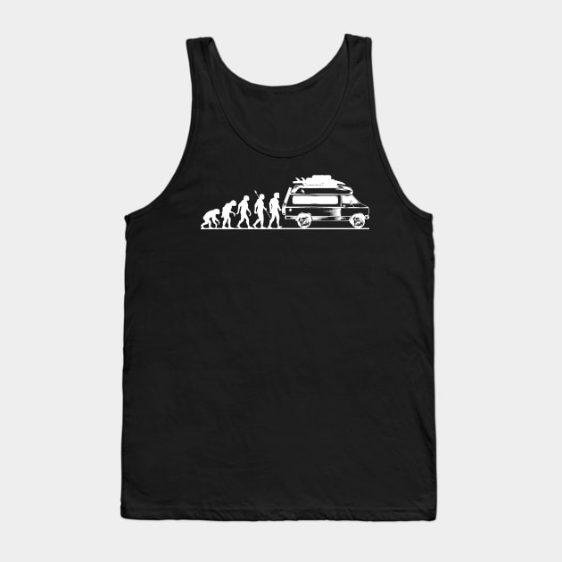 Tshirt Evolution Camper Gift Tank Top by avshirtnation